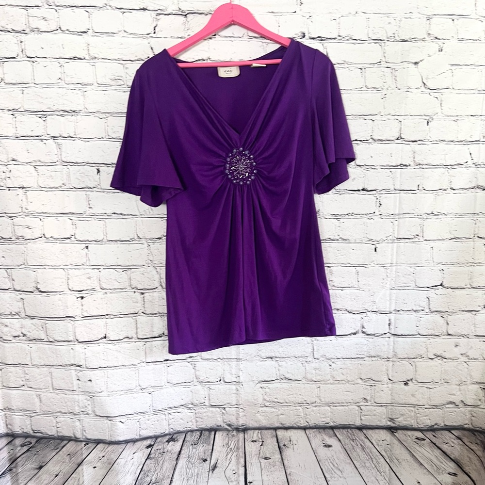 ECI. Purple top. Size M